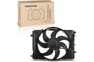 A-Premium Engine Radiator Cooling Fan Assembly Compatible with Mercedes-Benz C230/C250/C300/C350/C63 AMG, E250/E300/E350/E400