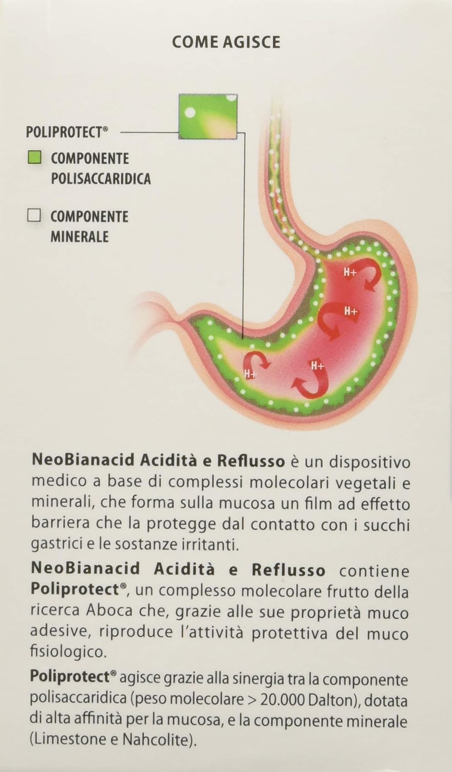 Aboca NeoBianacid Acidity and Reflux, 45 Tablets, 45 Count (Pack of 1) - Image 4