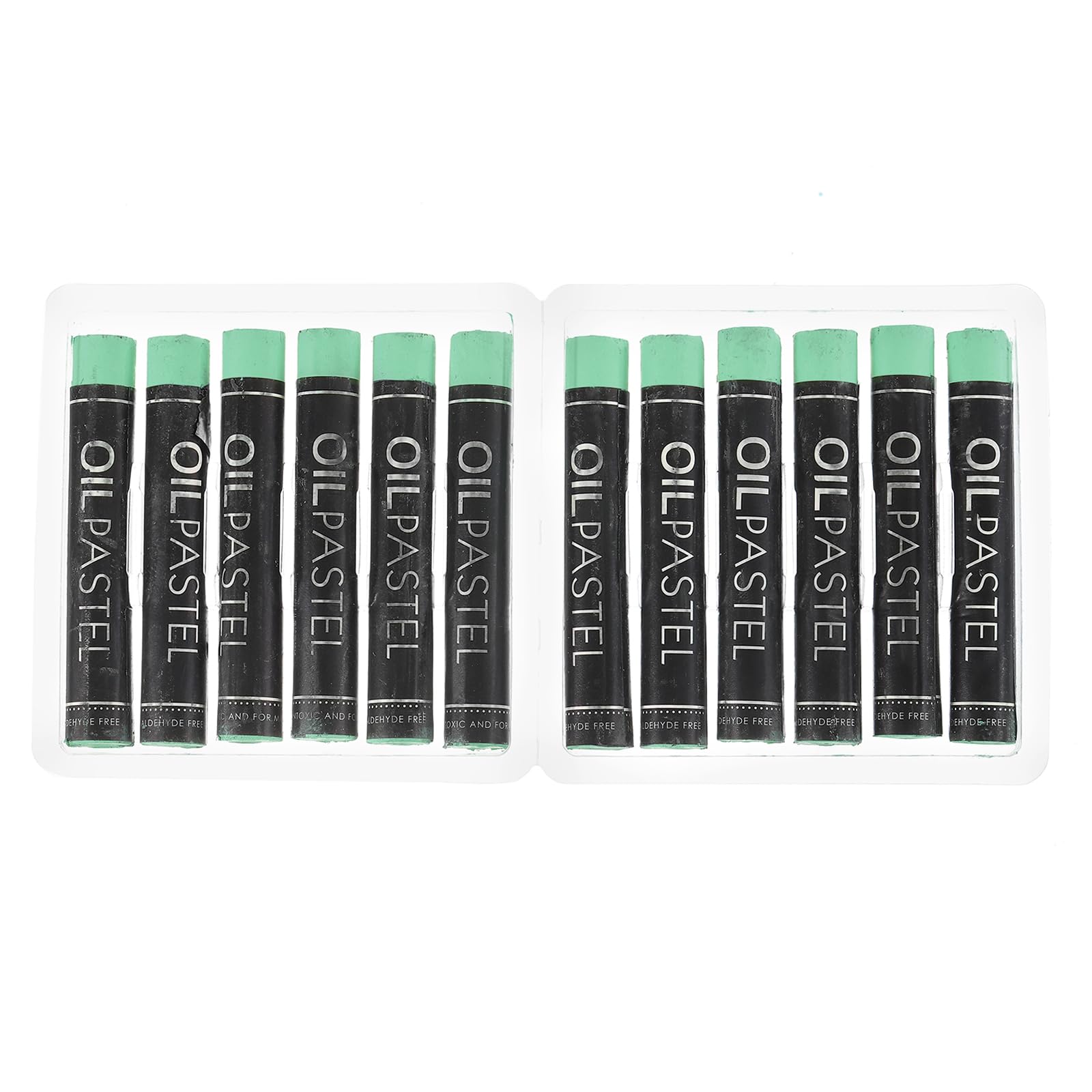 PATIKIL Dark Green Oil Pastels, 12Pcs Soft Oil Crayons Creamy Pastels Stick Art Supplies for Art Painting Drawing Blending Graffiti for Artists Beginners