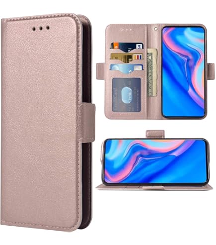Arseaiy Funda Tipo Cartera Para Huawei Y7 Pro 2019/Enjoy 9 Flip Phone Case Con Correa Cruzada, Bolso Magnético Con Cremallera, Bolsillo Con Cremallera, Piel Sintética, A Prueba De Golpes, Con Función