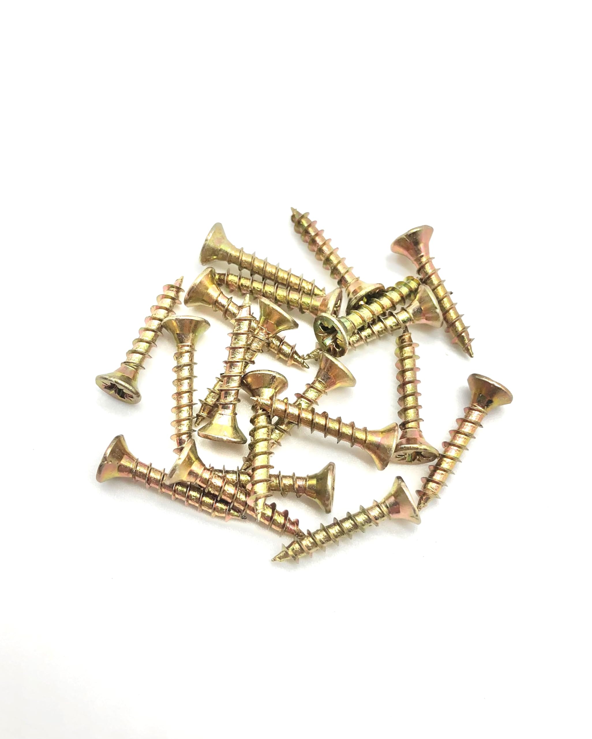 200 Pcs Box of Wood Screws 4mm x 15mm Double Countersunk Premium Easy Drive Woodscrews