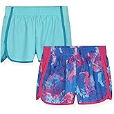 C9 Champion Girls Shorts - 2 Pack Athletic Woven Running Shorts for Kids