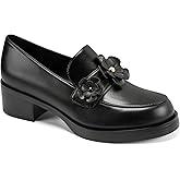 Karl Lagerfeld Womens Camilla Loafer with Flower Embellishments