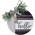 Amazon.com: Baihui 13.8'' Large Welcome Sign for Front Door Wood ...