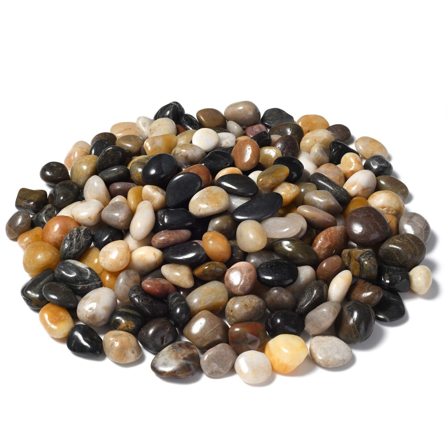 Ruiuzioong Decorative Stones River Pebbles Gravel for Flowerpot, Landscaping,Vase Fillers and Garden Decoration