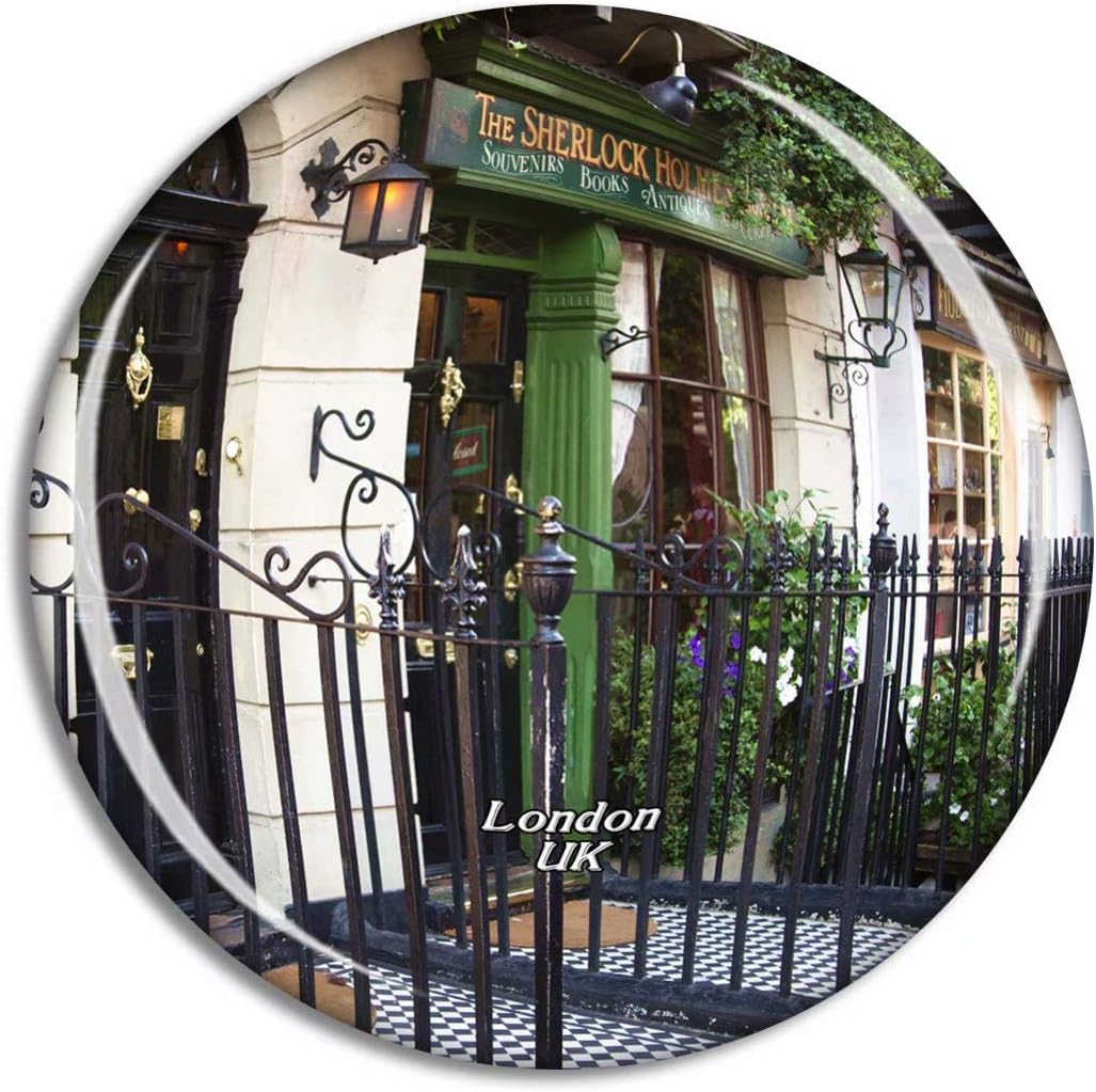 Weekino UK England London Sherlock Holmes Museum Fridge Magnet Travel Souvenir City Collection 3D Crystal Glass Gift Strong Refrigerator Sticker