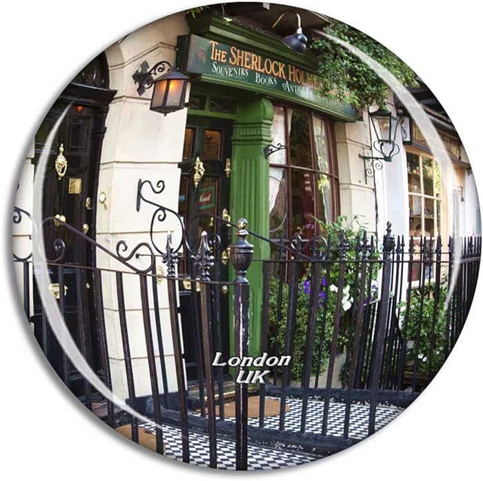 Weekino UK England London Sherlock Holmes Museum Fridge Magnet Travel Souvenir City Collection 3D Crystal Glass Gift Strong Refrigerator Sticker