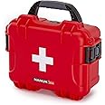 NANUK 904 Waterproof First Aid Box Empty – Durable, Medical First Aid Organizer Case, IP67-Rated, Dustproof, Impact-Resistant, and Floats (7.4" x 4.9" x 3.1") – Red