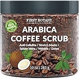 100% Natural Arabica Coffee Scrub with Organic Coffee, Coconut and Shea Butter - Best Acne, Anti Cellulite and Stretch Mark t