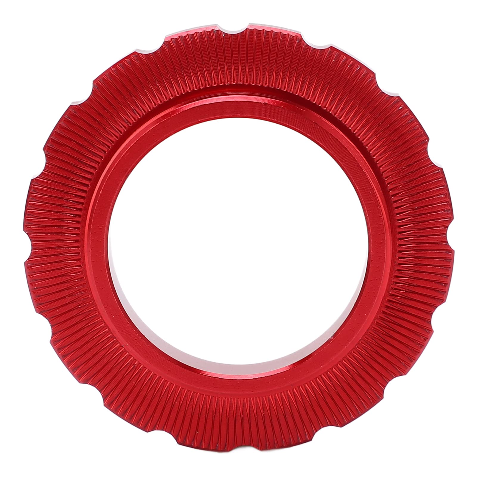 VGEBY Bike Center Lock Accessory, Wear-resistant Centerlock Lockring Lock Cover Center Lock Wheelset Hub Barrel Shaft Disc Rotor Lock Ring for Bike Mountain Bike(red) Bicycles and Spare Parts Ride