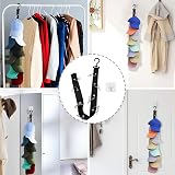 KASESSS 2 Pack Hat Storage Rack 16 Clips Organizer Hanging Baseball Cap Holder view 5
