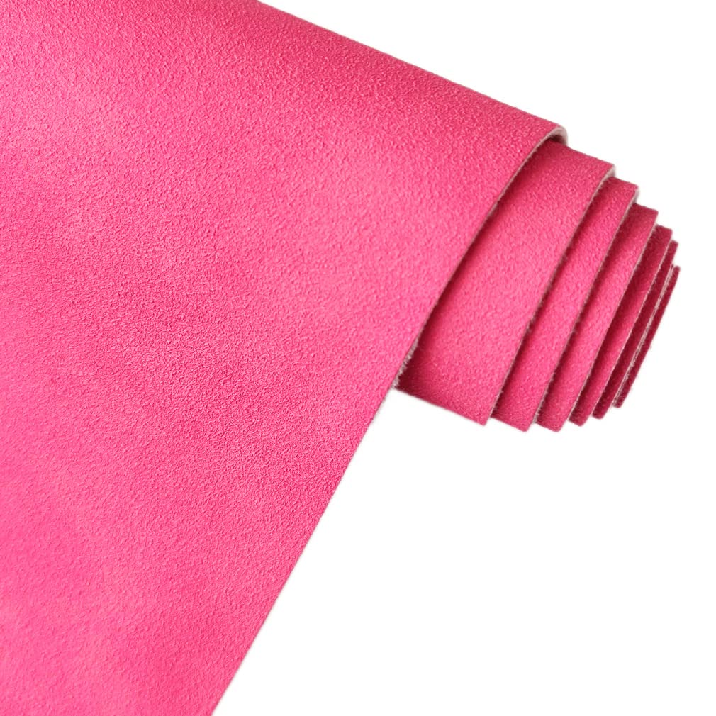 Pink Soft Faux Suede Fabric 30x135cm Synthetic Faux Leather Frosted Leatherette for Hair Bows Earrings Jewelry Making — image 1