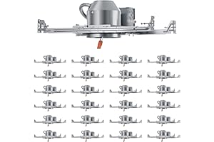 Anyhome 24 Pack 4 Inch Recessed Lighting Housing, 2024 Version IC Rated & Air Tight Can Light Housing New Construction, Recessed Retrofit Downlight Housing, TP24 Connector, ETL Listed