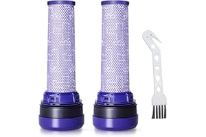 ECOMAID 2PCS Pre Motor Stick Filter Replacement Compatible with Dyson DC28 DC37 DC39 DC53 Vacuum Cleaner, Reusable and Washab