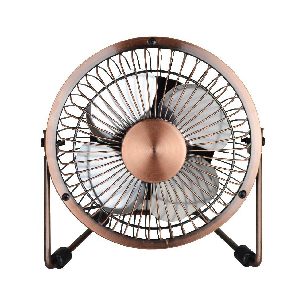 Status Portable USB Mini Fan, Antique Metal