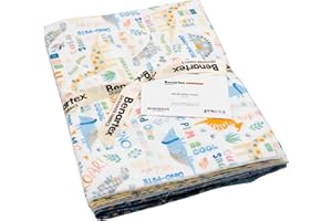 Kanvas Studio Baby Dino Comfort Flannel 16 Fat Quarters Benartex, Assorted