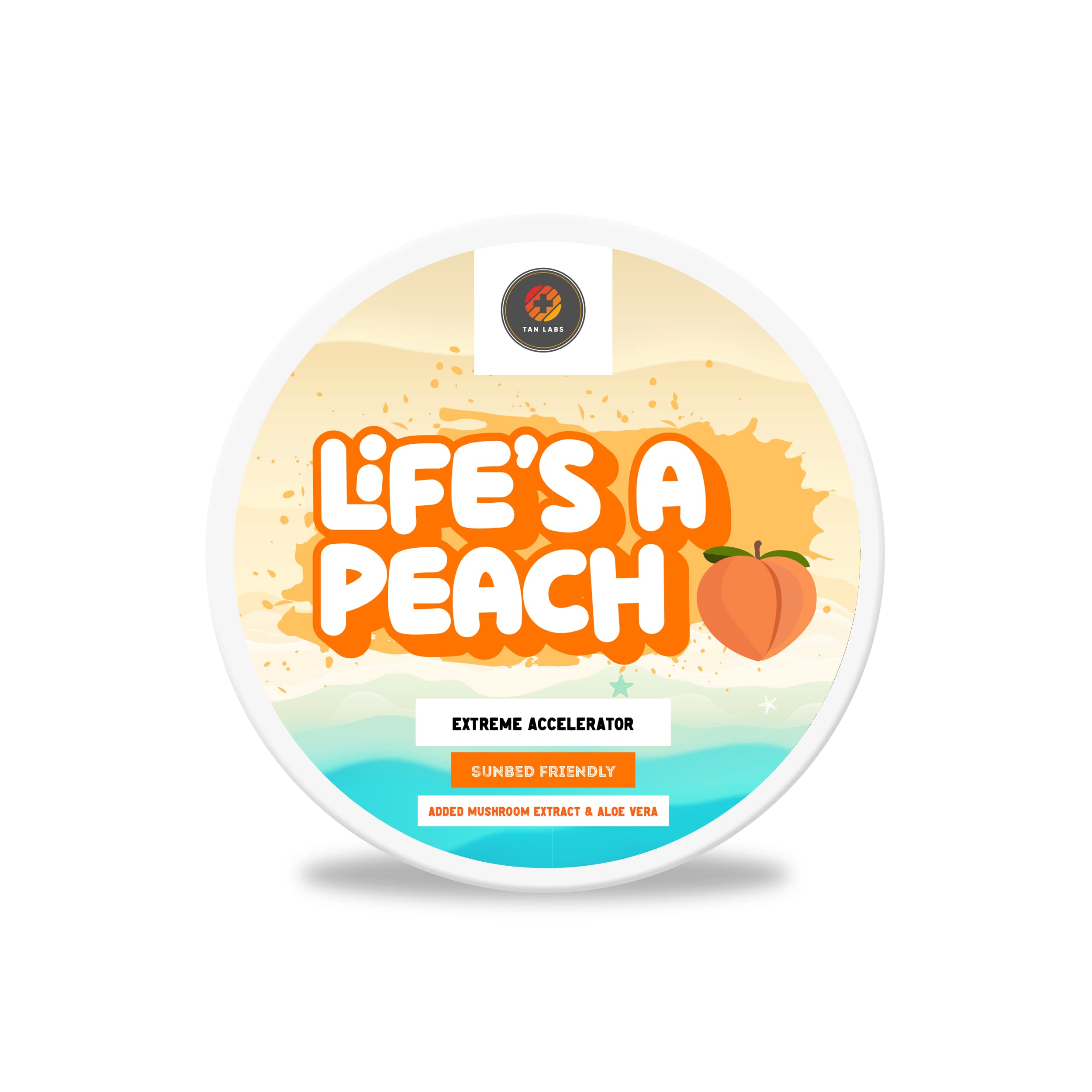 TanLabs – Lifes A Peach - Sunbed Cream - Extreme Sunbed Tanning Accelerator – Non Greasy Tan Enhancers & Accelerators – Extra Dark Tanning Lotion - 200g