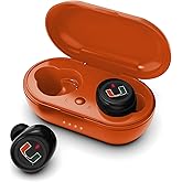 NCAA Miami Hurricanes True Wireless Earbuds, Team Color