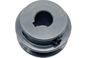 CMFG AK20-5/8 v Belt Pulley, 2 inch OD, 5/8 inch bore, Cast Iron Material, Single Groove v Belt Pulleys for "4L" or "A" or "3L" Belts