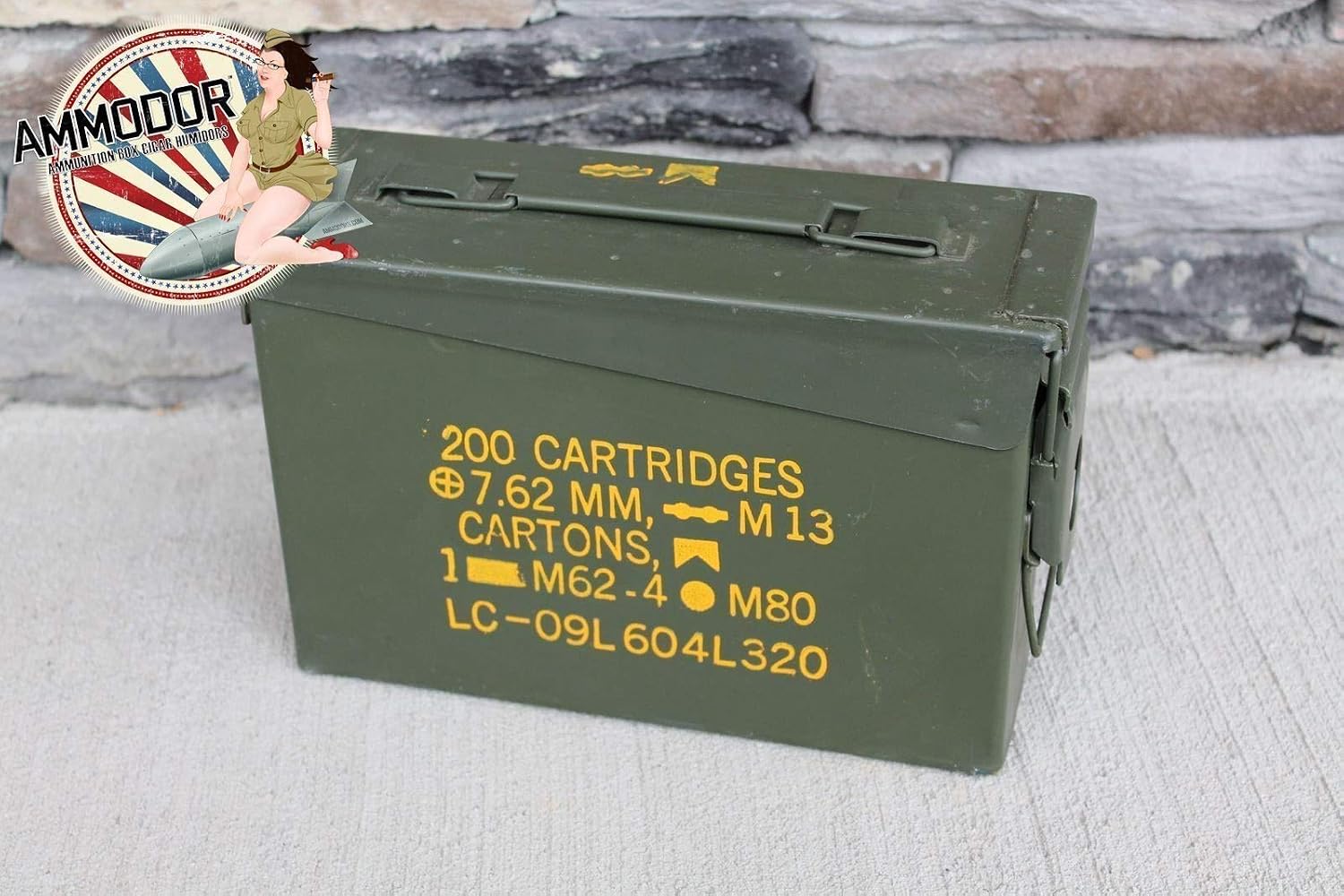 Ammodor tactical ammo can cigar humidor