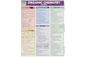 Organic Chemistry Reactions QuickStudy Laminated Reference Guide (QuickStudy Academic)