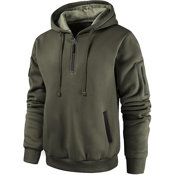 Amazon.com: KAJXZ Mens Tactical Hoodies Lace Up Pullover Hoodie