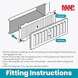 MAP Adjustable Plastic Air Vent Grille With Flyscreen White 9 x 3 view 4