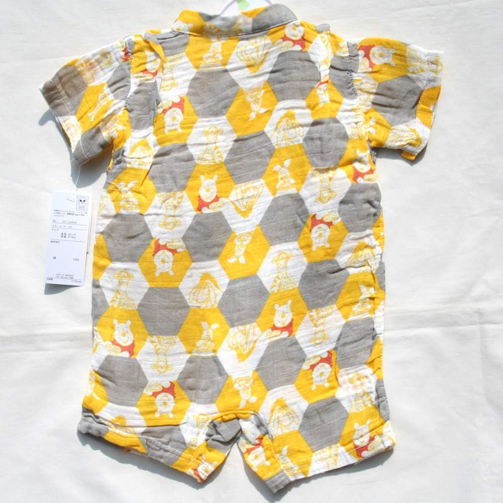 Amazon Co Jp ディズニー Disney ディズニー 子供服 プーさん 甚平 イエロー サイズ60 70 ベビー マタニティ