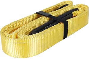 SUMPLUCT Lift Sling Straps,2" x 4' 2-Ply Heavy Duty Flat Eye Nylon Lifting Straps for Hoist Lift Sling Strap,Moving Strap for Lifting Rigging Furniture Appliances Machine Tree Luggage