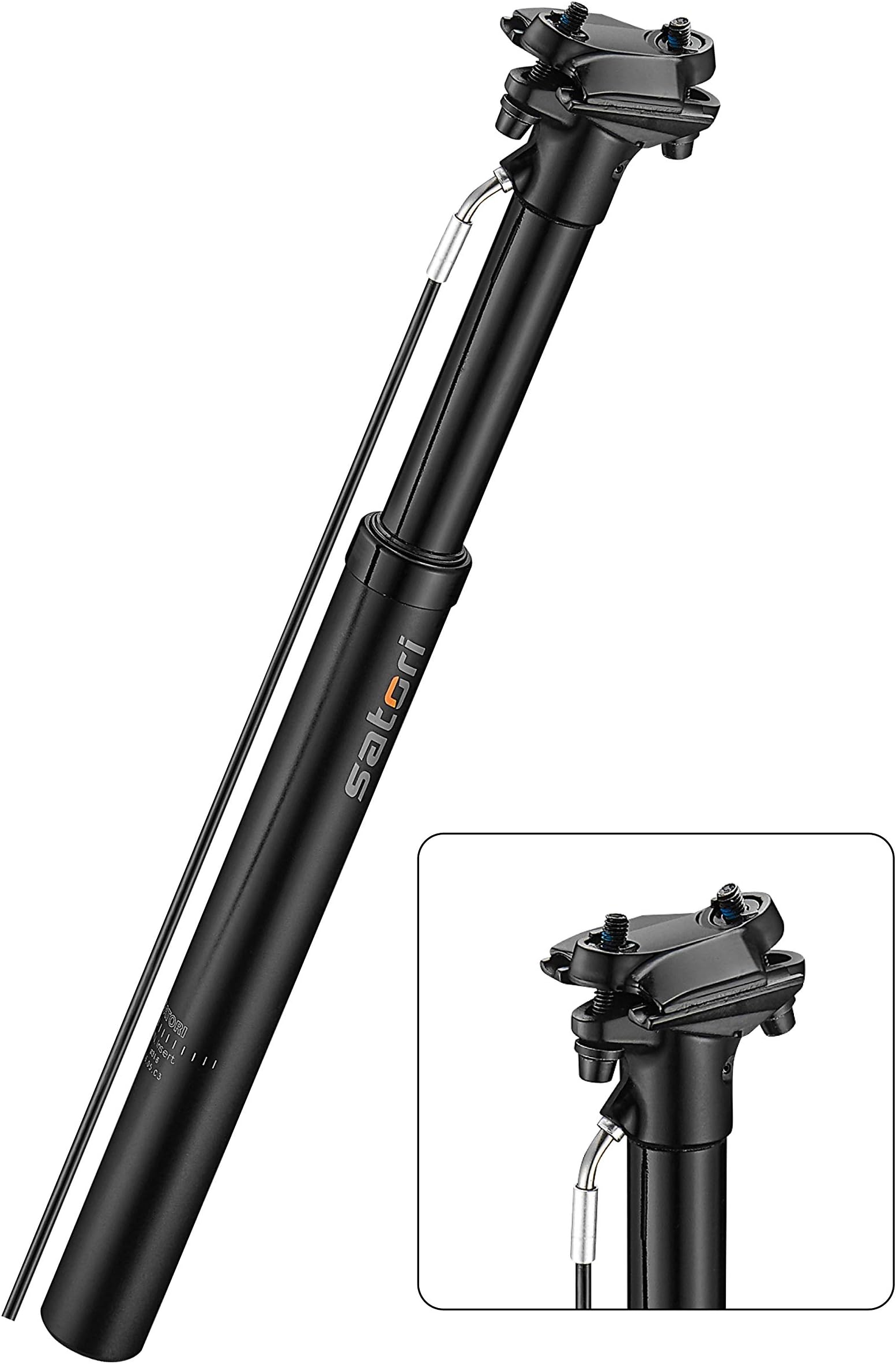 Satori Sorata Comp Dropper Seatpost, 125mm Travel, External Routing, 31.6 mm