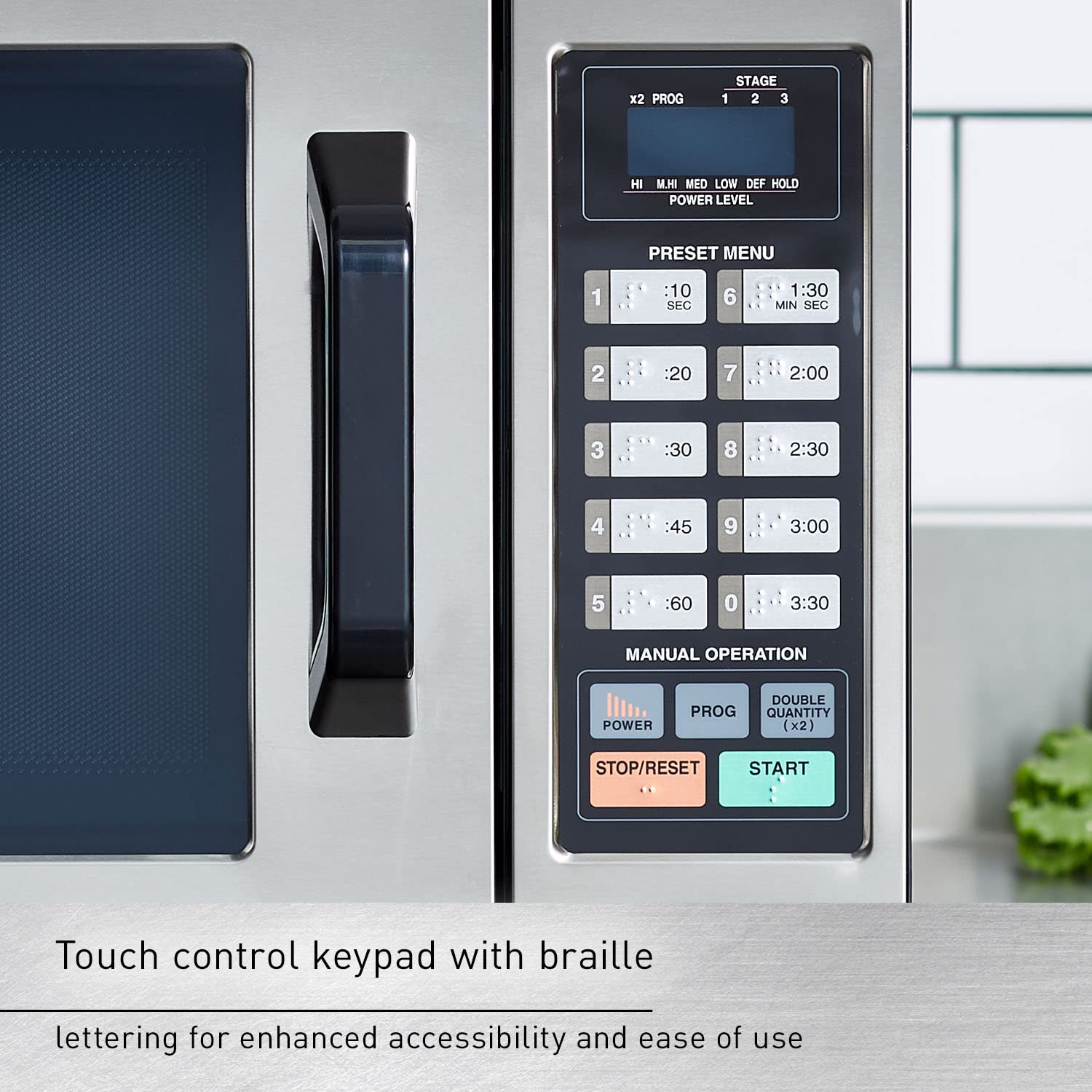 Panasonic NE-1054F Stainless Steel with 10 Programmable Memory, Touch Screen Control and Bottom Energy Feed, 5