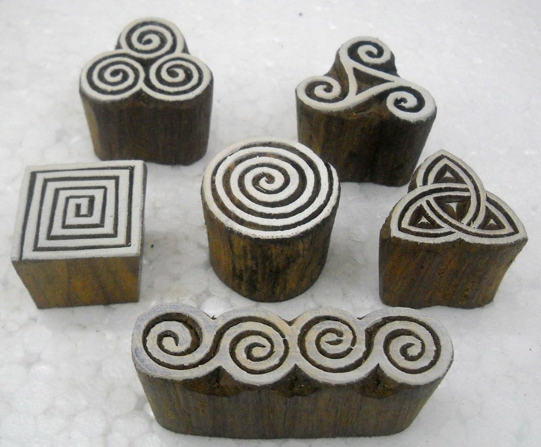 Wholesale Pack of Elegant Designs wooden block stamps/ Tattoo/ Indian Textile Printing Blocks