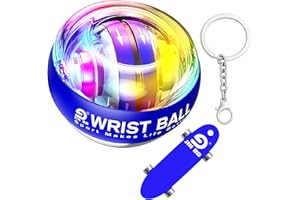 JIN BD Wrist Training Ball, self-Starting gyro Forearm Exerciser Power Ball and Finger Slide Combination Pack for strengthening arms, Fingers, Bones and Muscles.