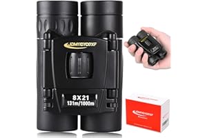 JDMYCYCQXF 8X21 Small Pocket Binoculars for Adults Kids,Mini Compact Foldable Binoculars for Bird Watching Opera Concert Theater Hiking Travel Camping Cruise Ship Essentials