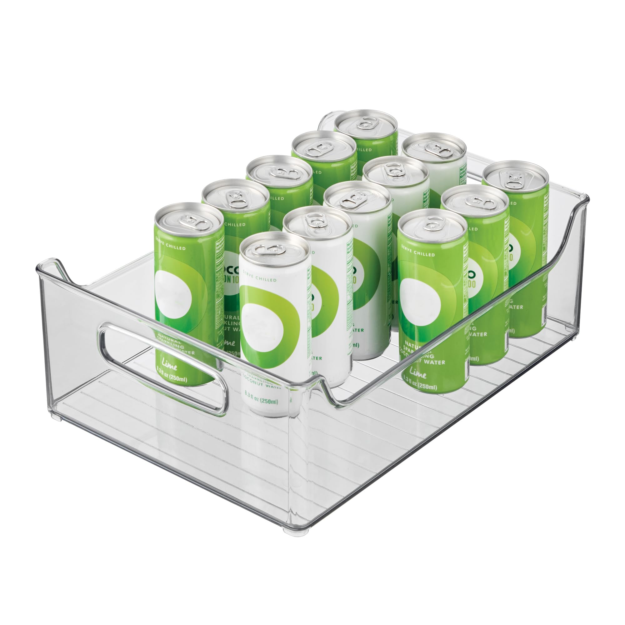 Photo 1 of iDesign Stackable Storage Bin with Handles for Pantry or Fridge, Clear, Made in USA