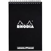 Rhodia Wirebound Notepad, A5, Dot - Black