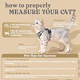 rabbitgoo Cat Harness and Lead Set Adjustable Escape Proof Harness Grey S view 2