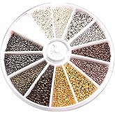 3000 PCS Crimp Beads Kit 1.5mm+2.0mm Copper Jewelry Making Beading Supplies for DIY Bracelet Earring Making Clamp End Stopper Spacer