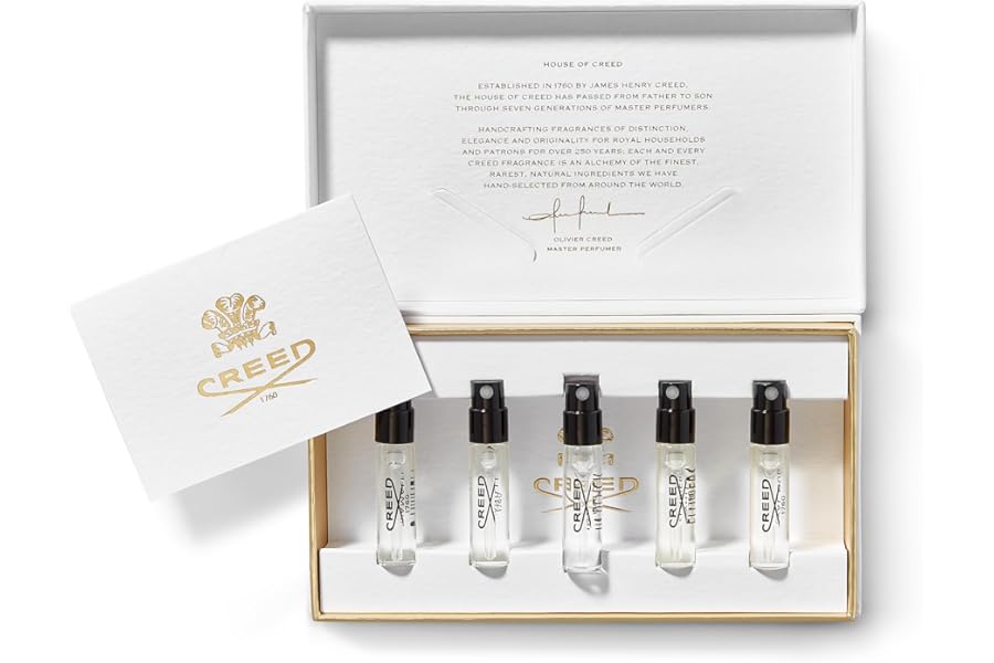 Creed Men’s Inspiration Sample Set, Contains a Set of 5 Men’s Fragrances, 1.7ML x 5