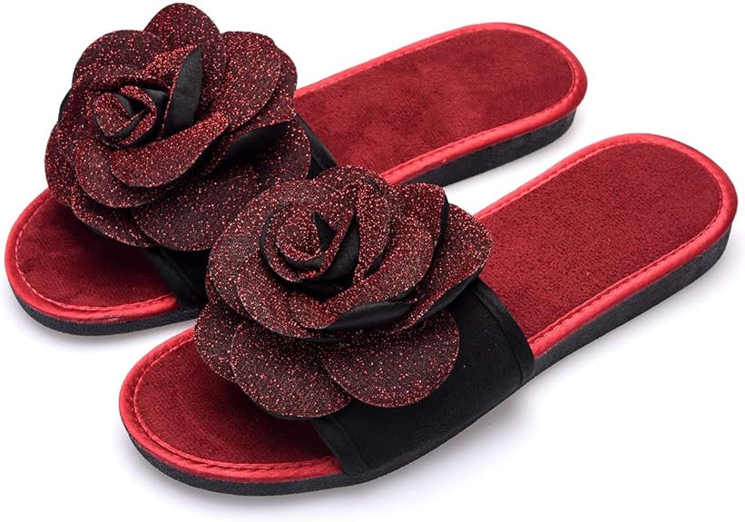 Women's Slippers, Summer House Slippers Indoor Slippers for Women, Open Toe Slide Slippers for