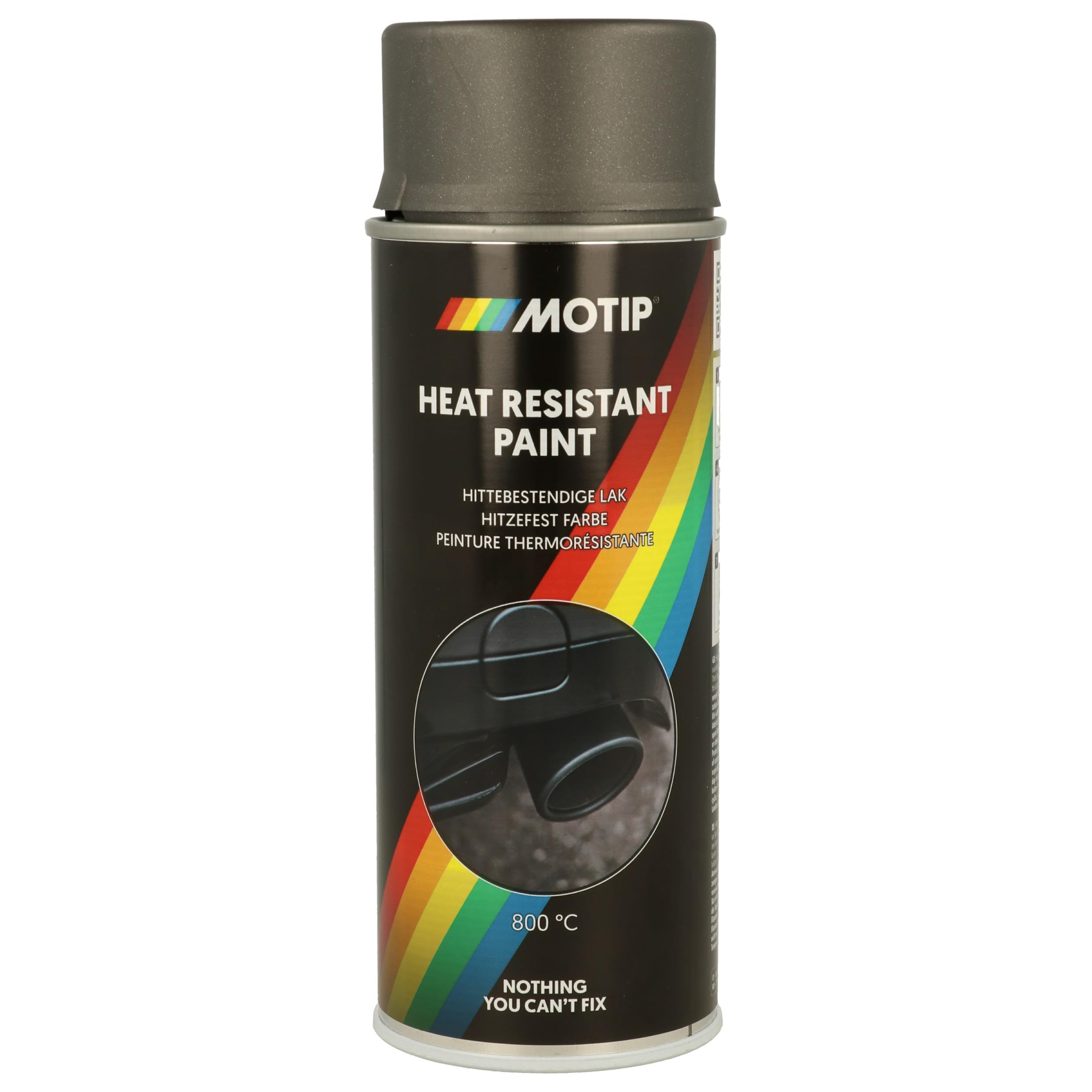 Motip M04030 Heat Resistant Lacquer, Dark Anthracite, 400 ml
