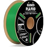 ELEGOO PLA PRO Filament 1.75mm Green 1KG, 30-250mm/s Printing Speed Improved Rigidity 3D Printer Filament Dimensional Accuracy +/- 0.02mm, 1kg Spool (2.2lbs)
