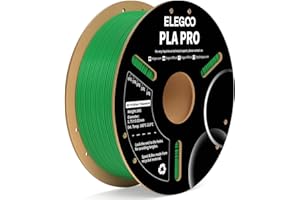 ELEGOO PLA PRO Filament 1.75mm Green 1KG, 30-250mm/s Printing Speed Improved Rigidity 3D Printer Filament Dimensional Accurac
