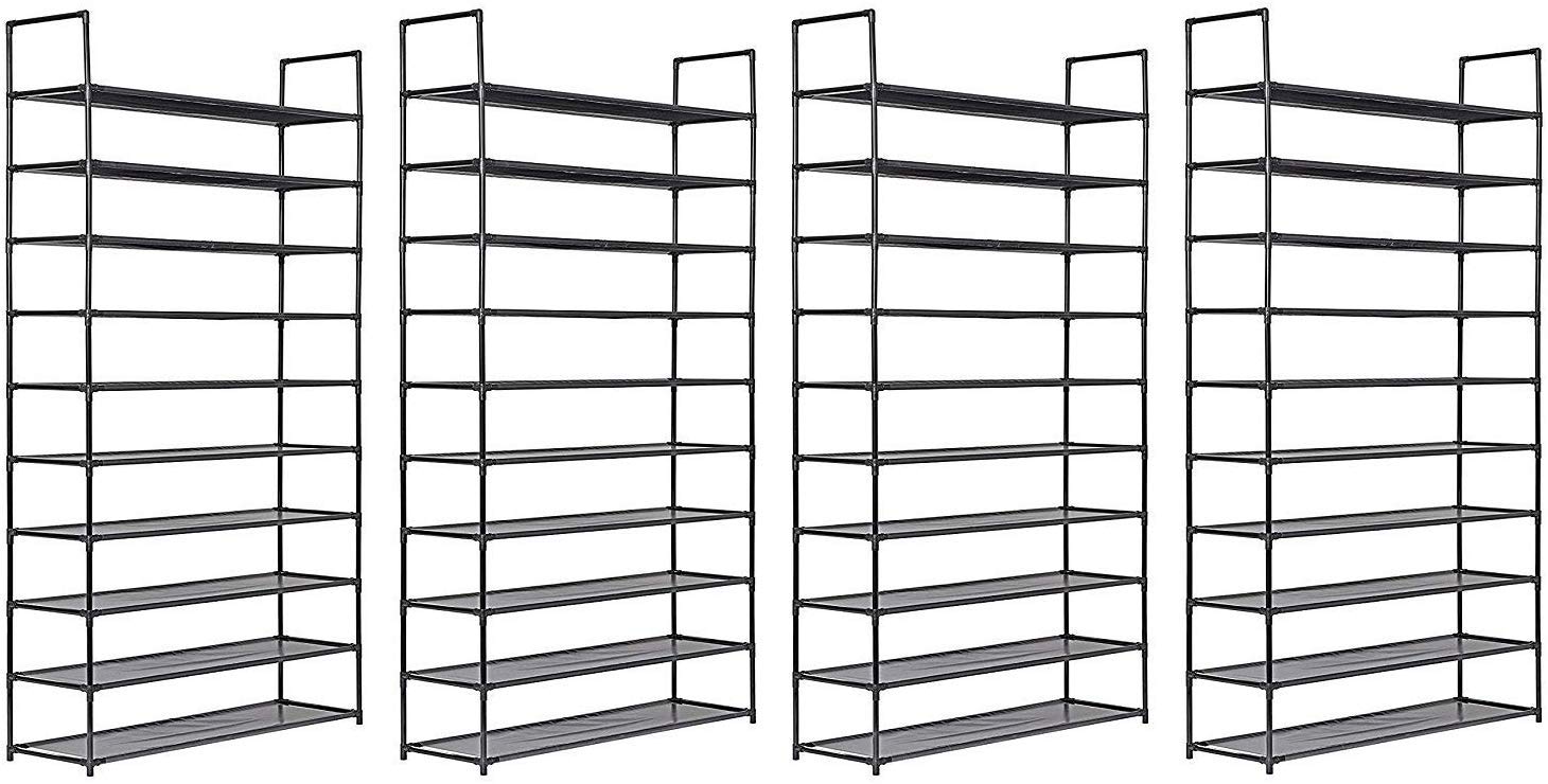 Best Muscle Rack 4-Level Shoe Rack (Black)