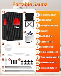 KASUE Infrared Sauna Box, Portable Steam Sauna Tent