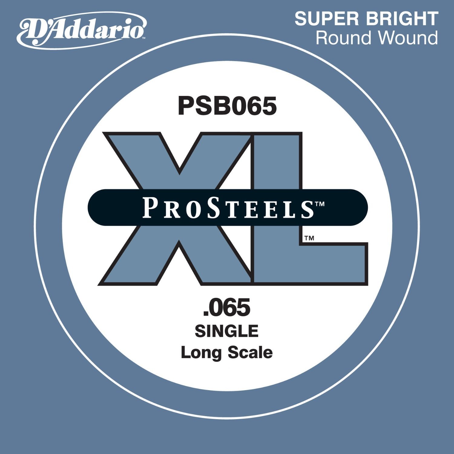 D'Addario PSB065 .065 ProSteels Long Scale Single String for Bass Guitar