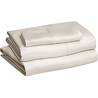 Amazon Basics Microfiber Sheet Set, Twin, Beige
