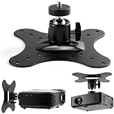 Sabary Projector Ceiling Mount Universal Mini Ceiling Wall Projector | Adjustable Bracket Compatible with Mini Projectors, Camera, 2.36", Max 8.8 Lbs, 1/4" Screw