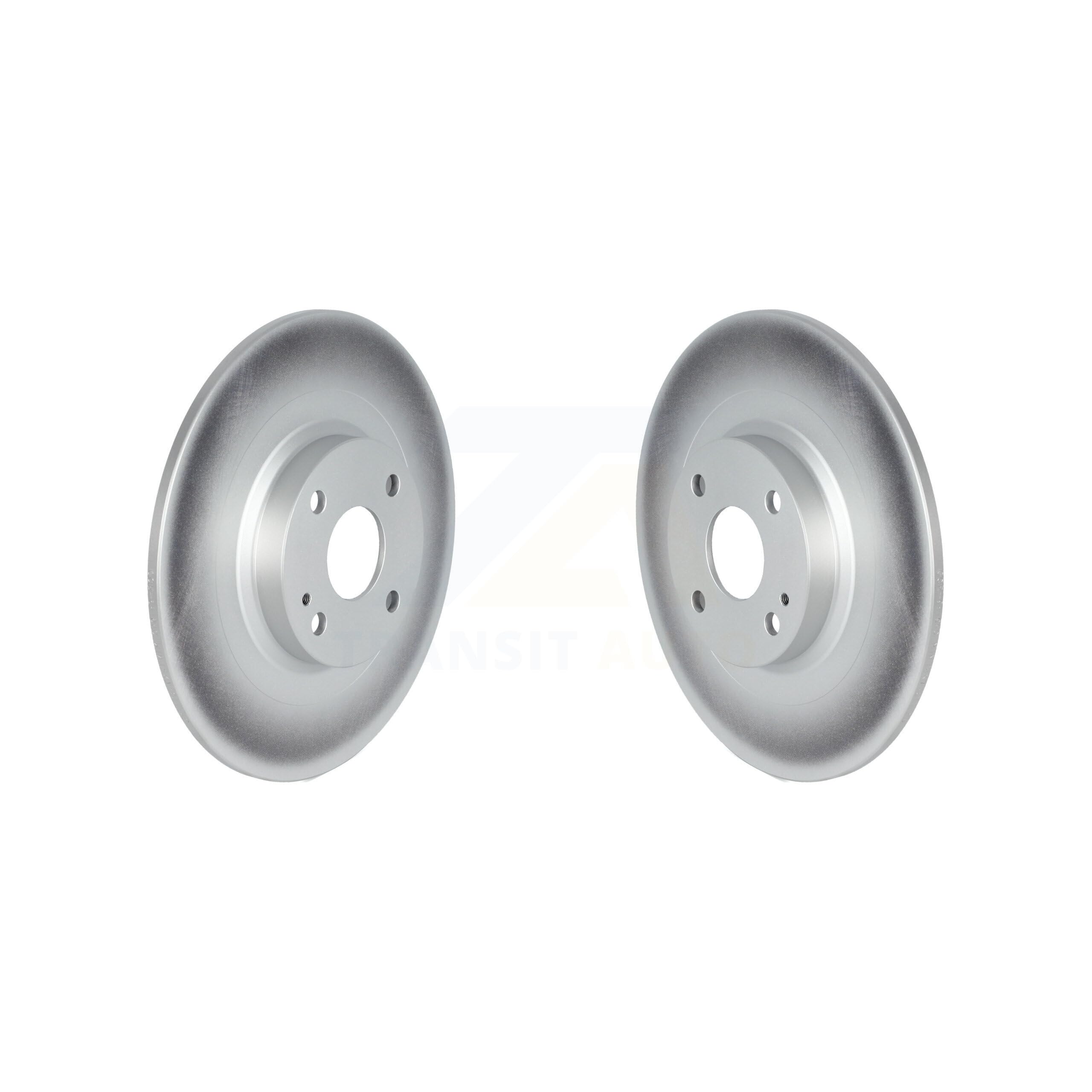 Genius Rear Coated Disc Brake Rotors Pair