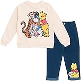Disney Winnie the Pooh Mickey Mouse Fleece Sweatshirt and Pants Outfit Set Newborn to Toddler Sizes (Newborn - 5T)
